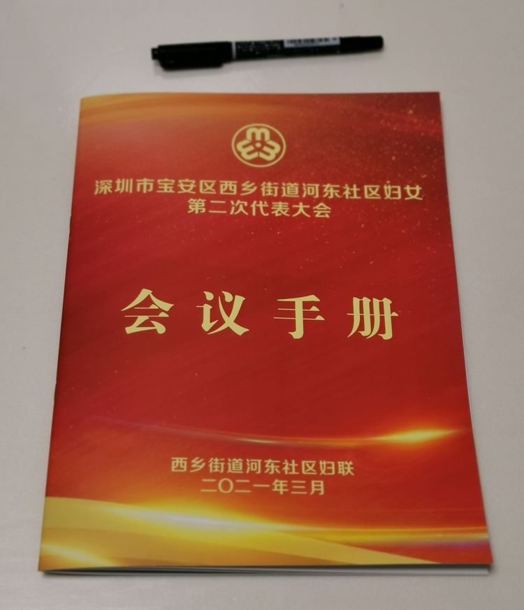 西鄉(xiāng)街道河?xùn)|婦聯(lián)-會(huì)議手冊(cè)